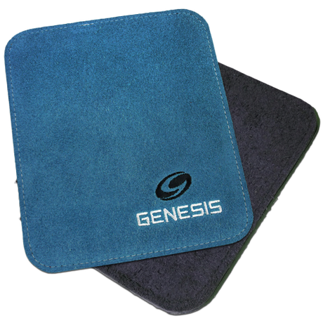 Genesis Pure Pad Buffalo Leather Bowling Ball Wipe Blue Shammy