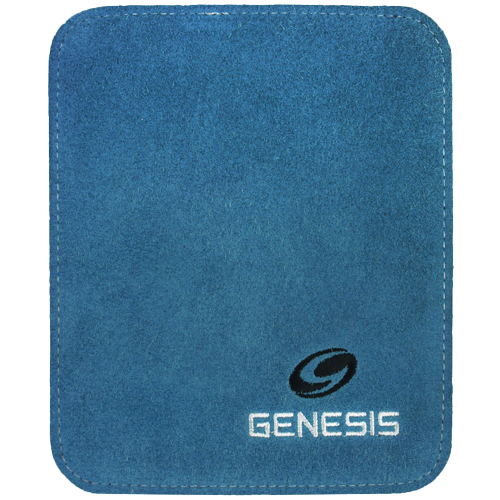 Genesis Pure Pad Buffalo Leather Bowling Ball Wipe Blue Shammy