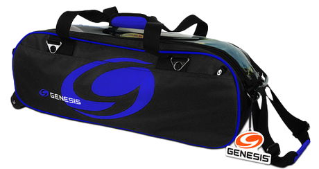 Genesis Sport Triple Roller Tote Black/Blue