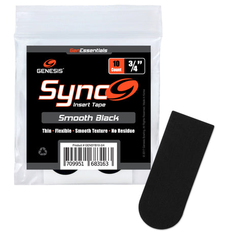 Genesis Sync Black 3/4" Insert Tape (10ct)