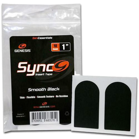 Genesis Sync Black 1" Insert Tape (10ct)