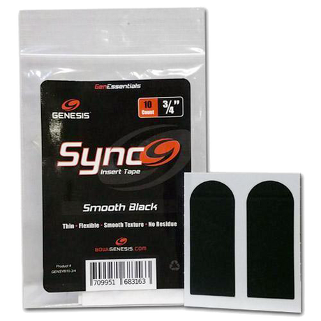 Genesis Sync Black 3/4" Insert Tape (10ct)