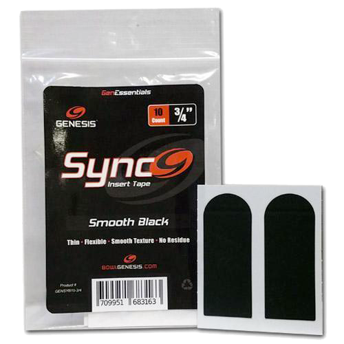 Genesis Sync Black 3/4" Insert Tape (10ct)