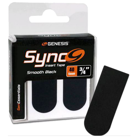 Genesis Sync Black 3/4" Insert Tape (40ct)