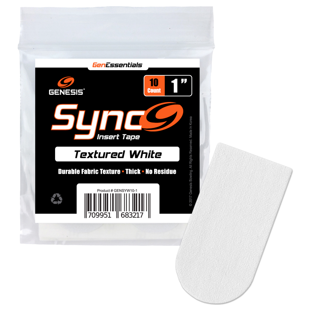 Genesis Sync White 1" Insert Tape (10ct)