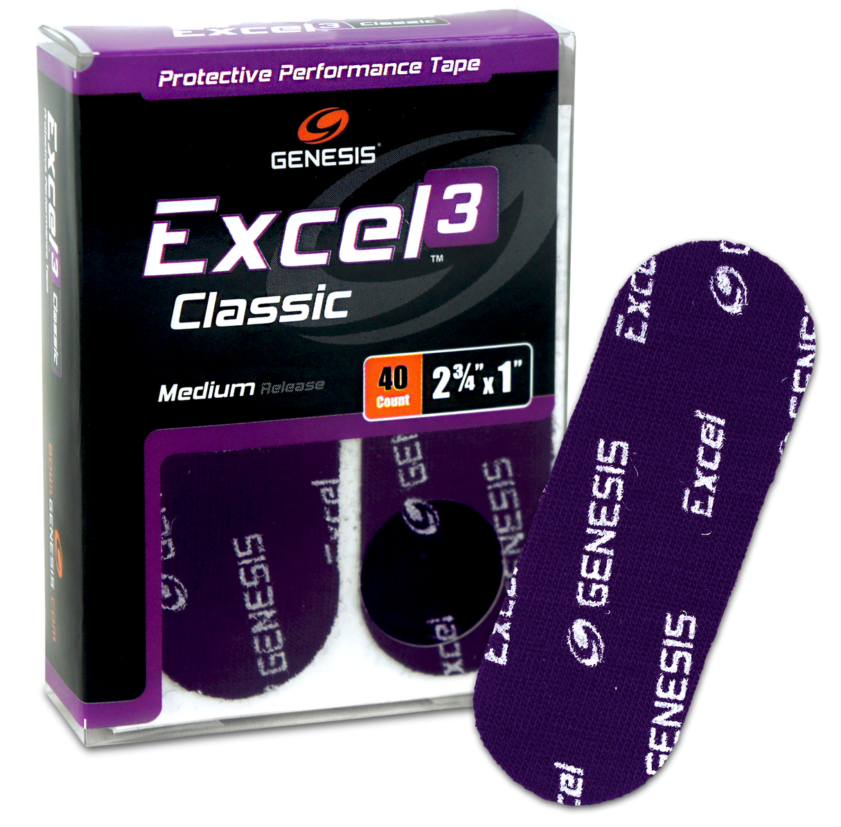 Genesis Excel 3 Classic Tape Purple (40ct)