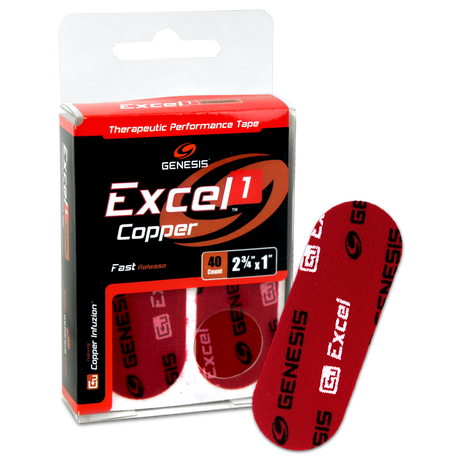 Genesis Excel Copper 1 Performance Tape Red (40ct)