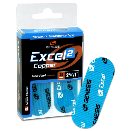 Genesis Excel Copper 2 Performance Tape Blue (40ct)