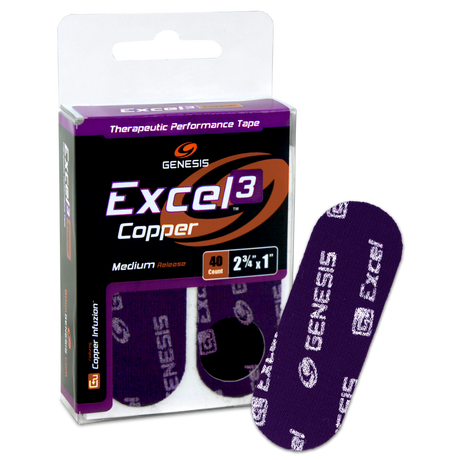 Genesis Excel Copper 3 Performance Tape Purple (40ct)