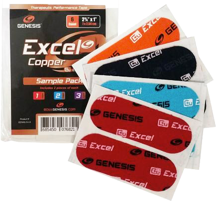 Genesis Excel Copper Performance Tape Sample Pack (2 each style)
