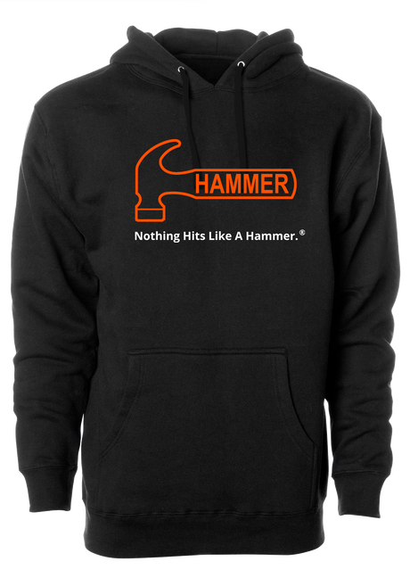 Hammer Bowling Orange Tagline Hoodie