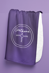 Hammer Purple Urethane 50" x 60" Plush Blanket