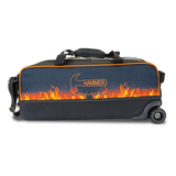 Hammer Flame Dye Sub Triple 3 Ball Tote Bowling Bag suitcase league tournament play sale discount coupon online pba tour