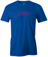hammer-effect-bowling ball logo tee shirt bowler tshirt