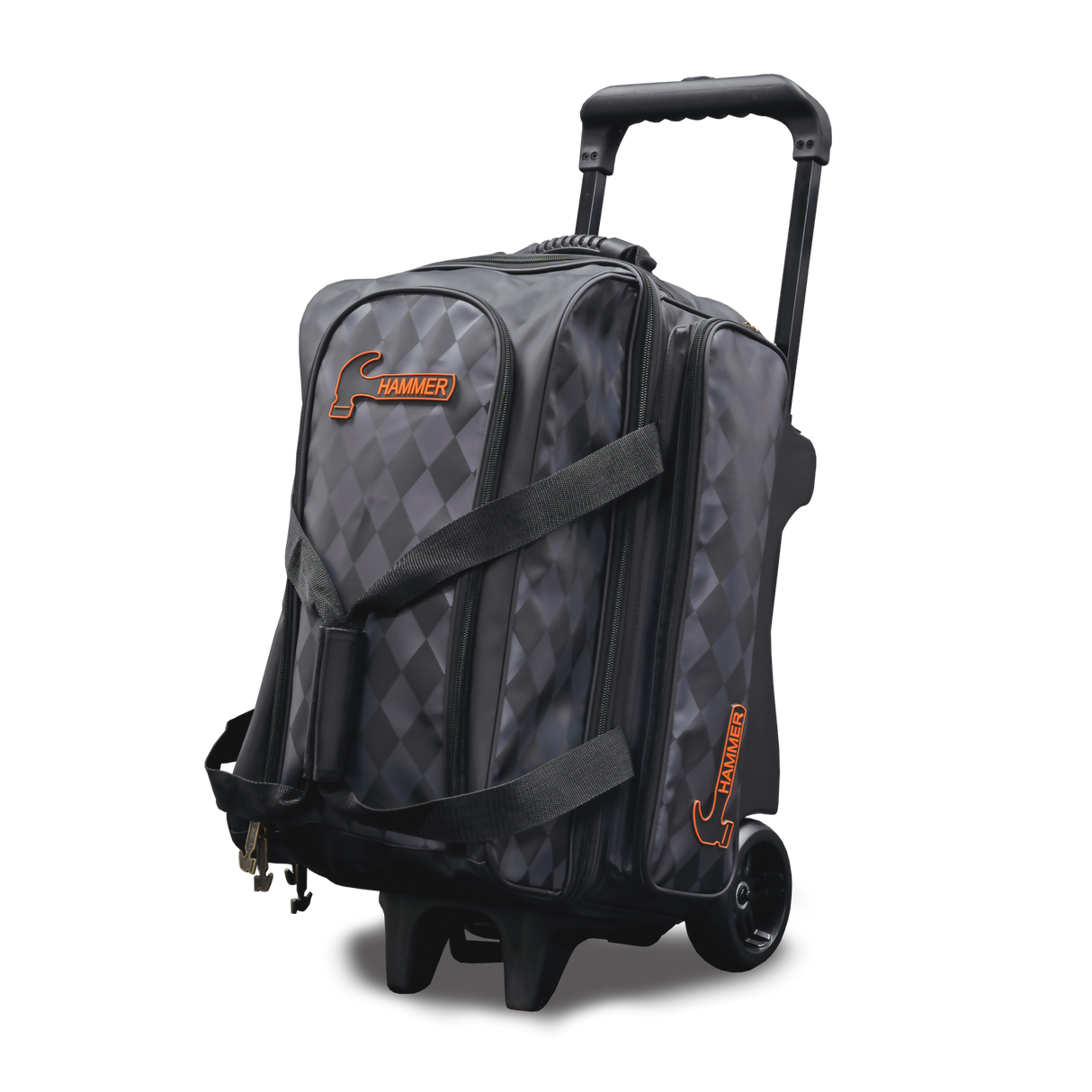 Hammer Premium Deluxe Diamond 2 Ball Double Roller Bowling Bag suitcase league tournament play sale discount coupon online pba tour