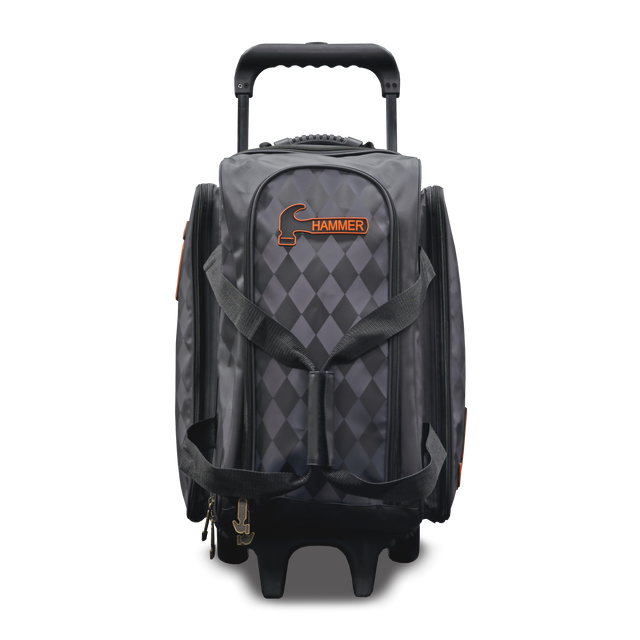 Hammer Premium Deluxe Diamond 2 Ball Double Roller Bowling Bag suitcase league tournament play sale discount coupon online pba tour