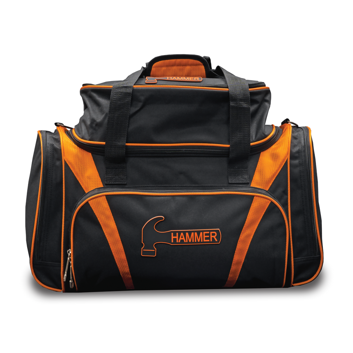 Hammer Premium Deluxe Orange Black Double Tote 2 Ball Bowling Bag suitcase league tournament play sale discount coupon online pba tour