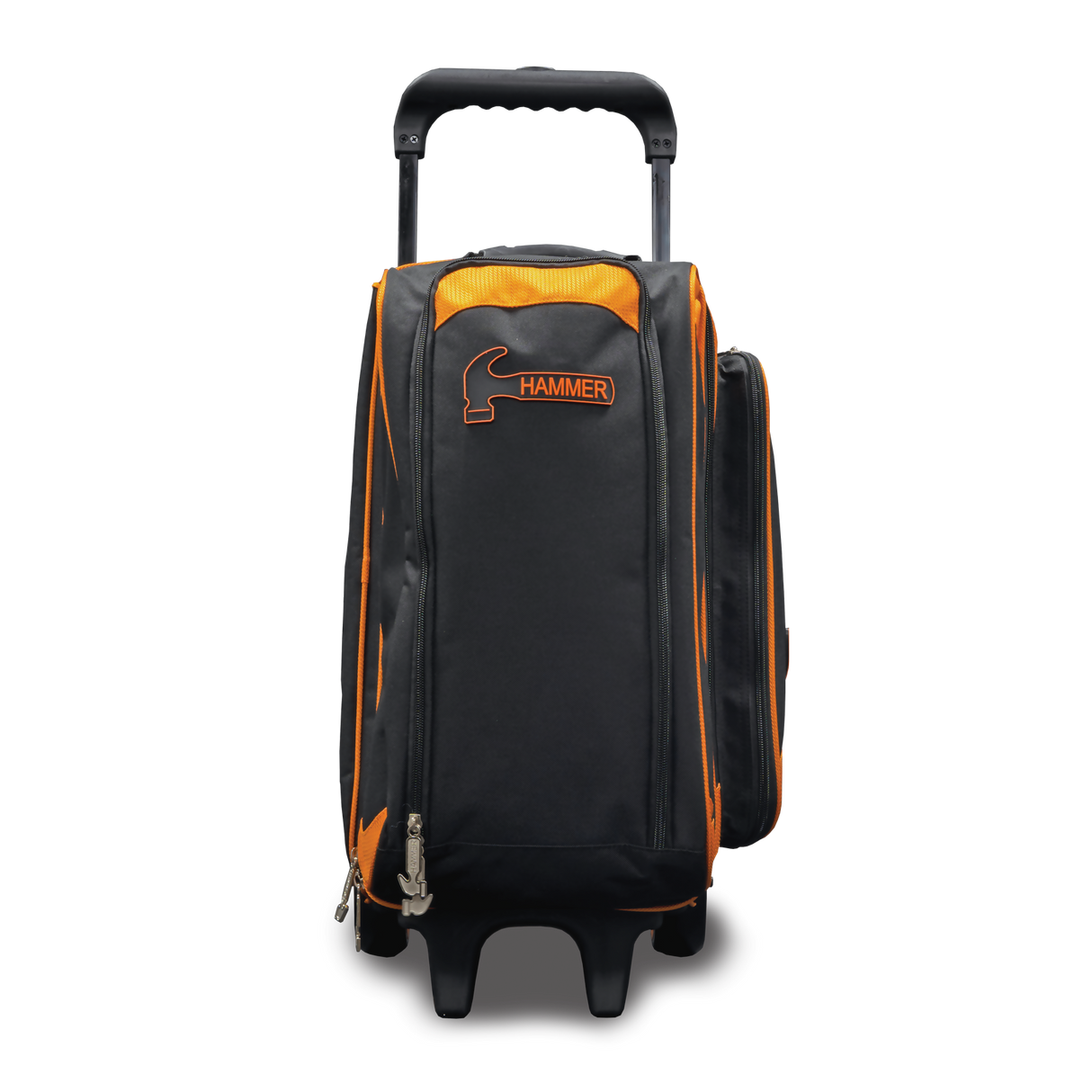 Hammer Premium Black/orange 2 Ball Double Roller Bowling Bag suitcase league tournament play sale discount coupon online pba tour