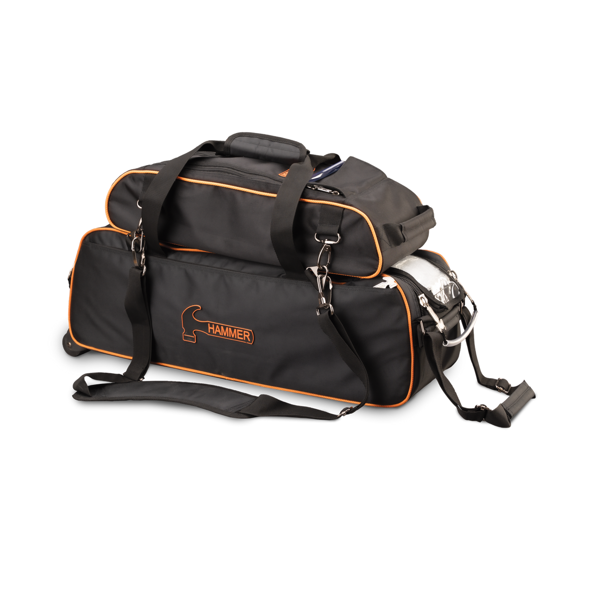 Hammer Premium Black Slim Triple 3 Ball Tote With Pouch Bowling Bag suitcase league tournament play sale discount coupon online pba tour