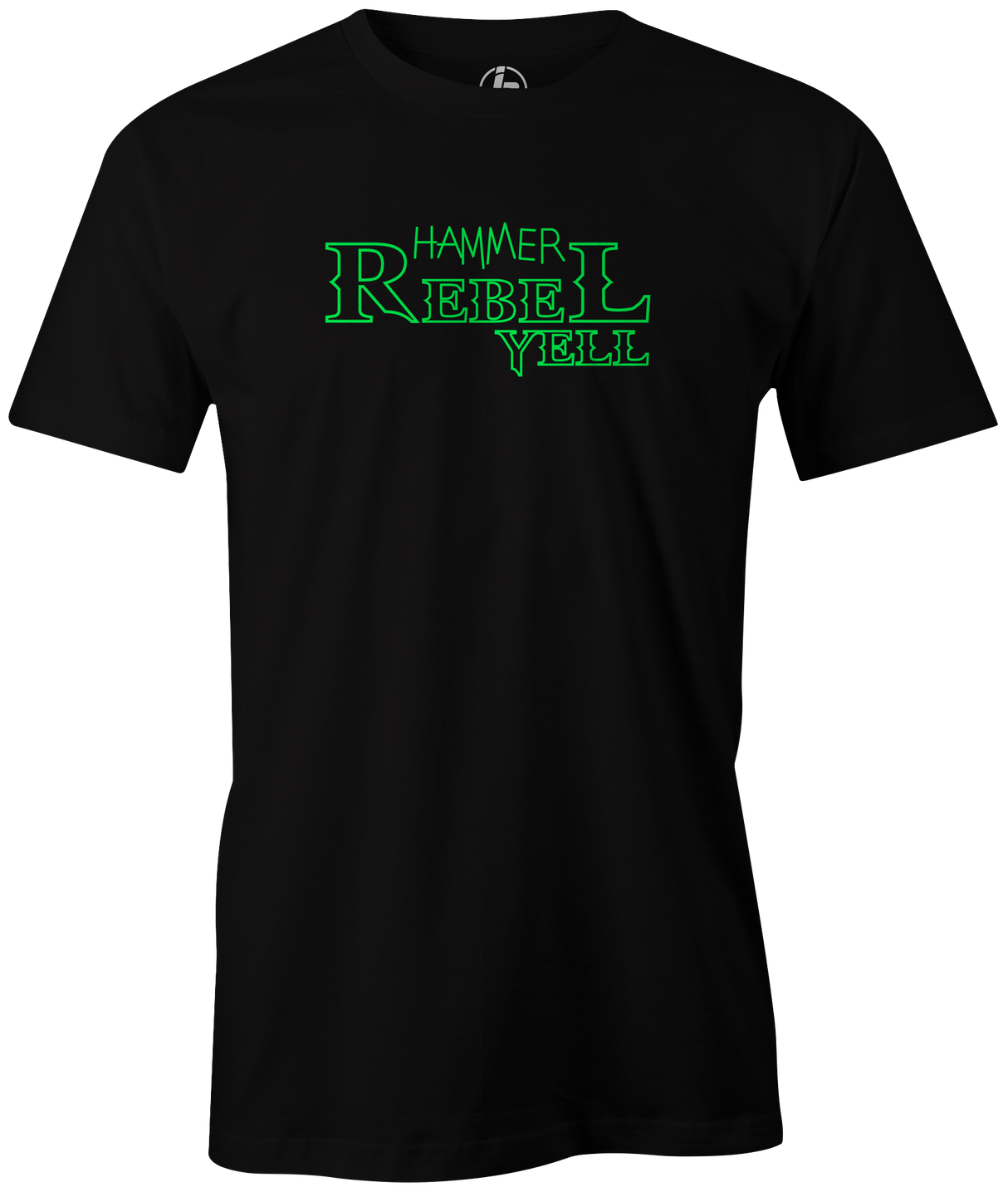 hammer-rebel-yell bowling ball logo tee shirt retro vintage bowler tshirt