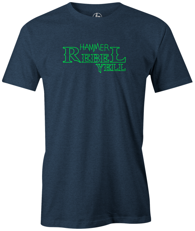 hammer-rebel-yell bowling ball logo tee shirt retro vintage bowler tshirt
