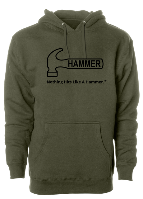 Hammer Bowling Black Tagline Hoodie