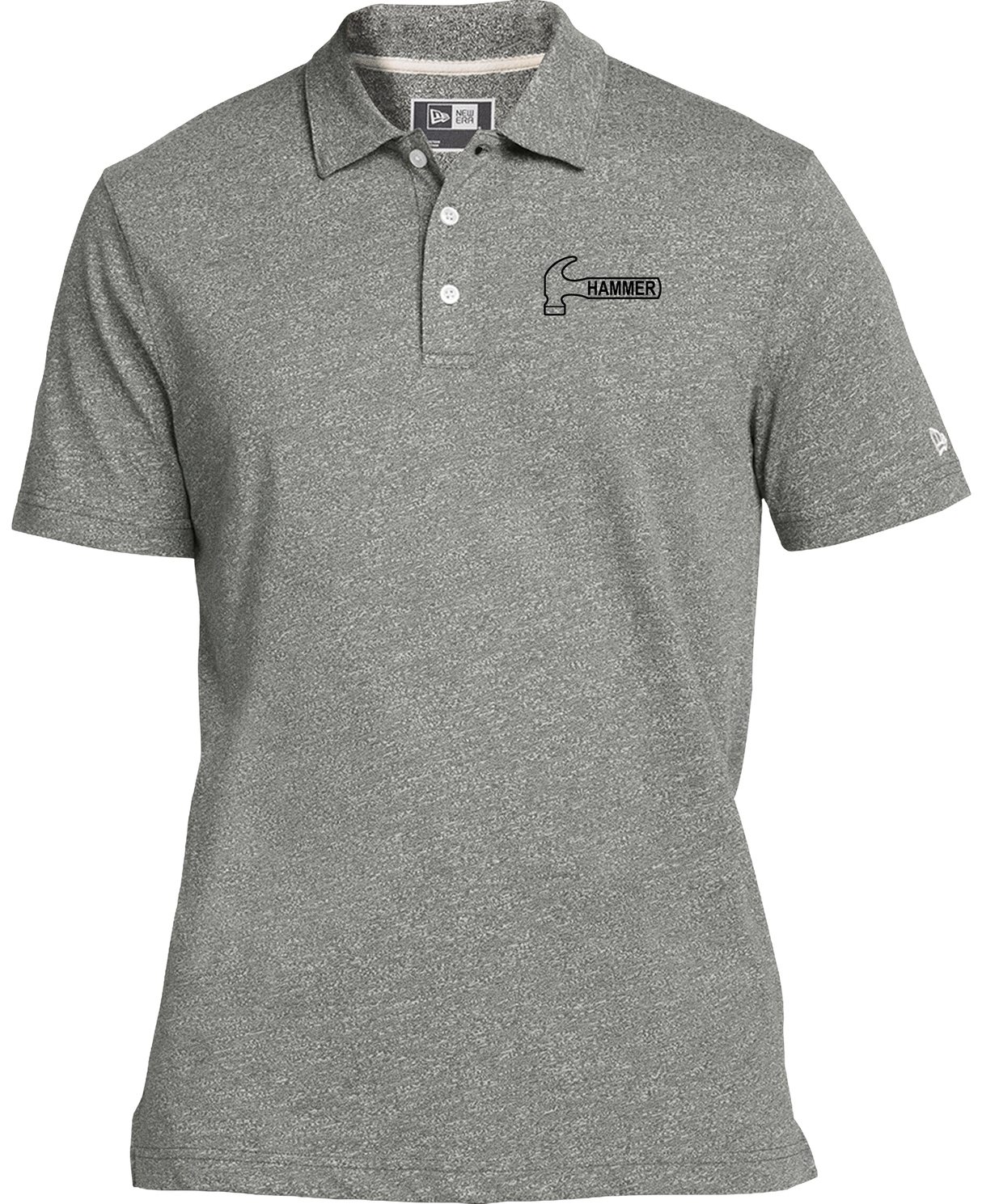 Hammer Black New Era Twist Polo Gray