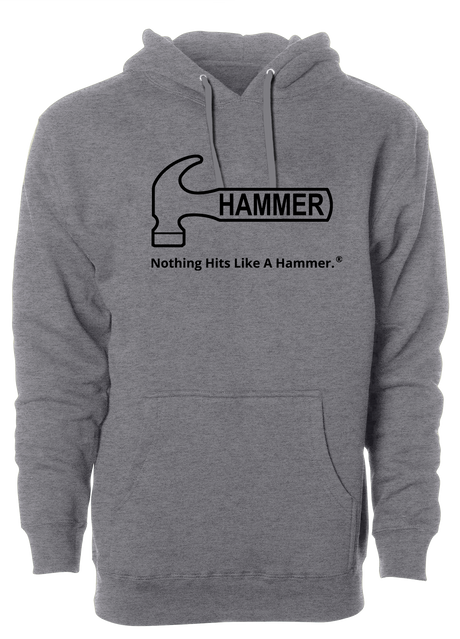 Hammer Bowling Black Tagline Hoodie