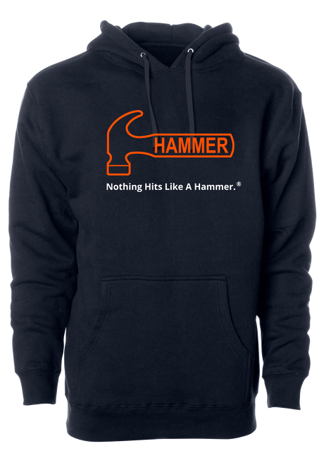 Hammer Bowling Orange Tagline Hoodie