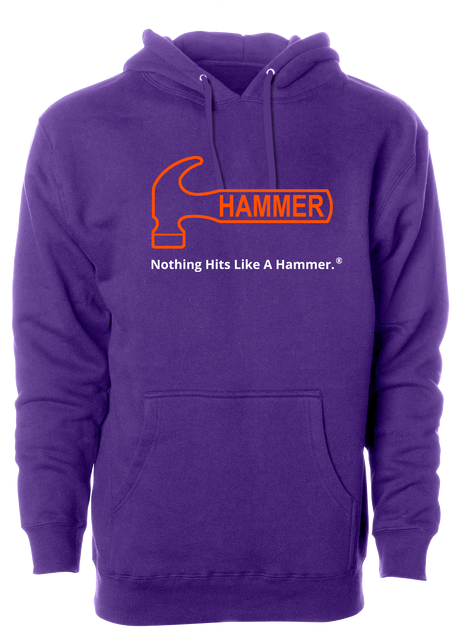 Hammer Bowling Orange Tagline Hoodie