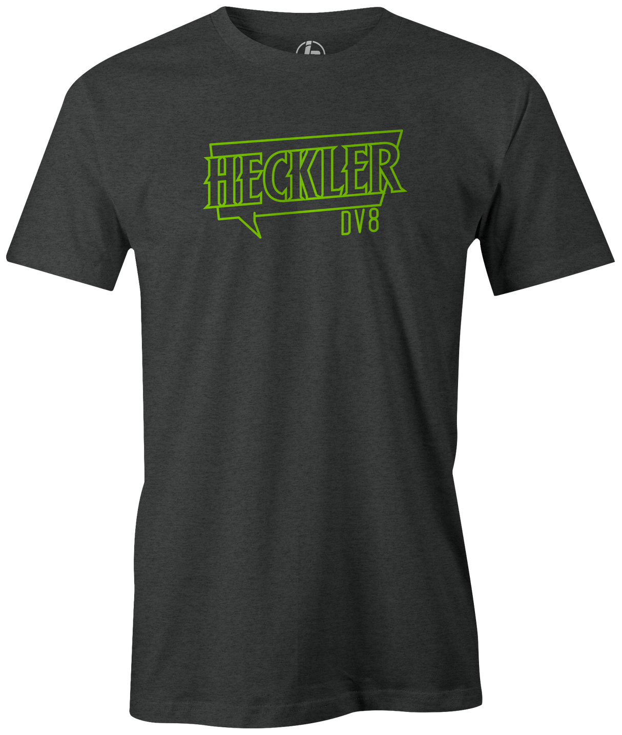 dv8-heckler-bowling ball logo tee shirt bowler practice league tournament tshirt