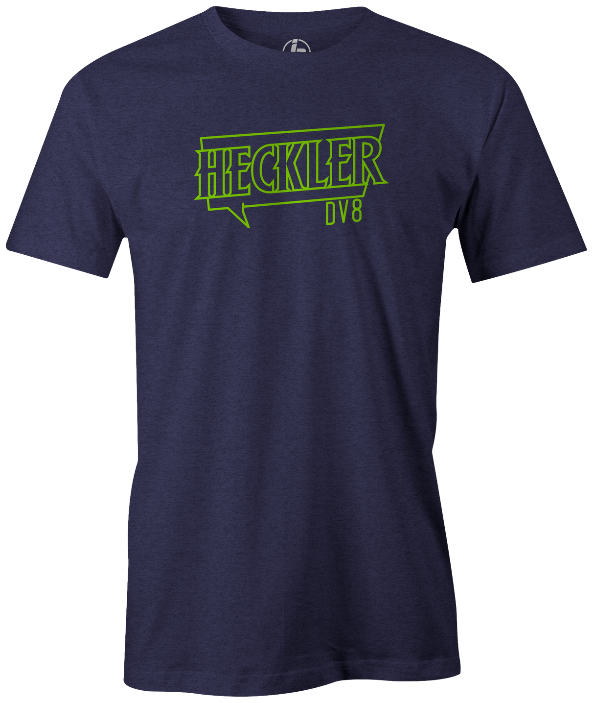 dv8-heckler-bowling ball logo tee shirt bowler practice league tournament tshirt