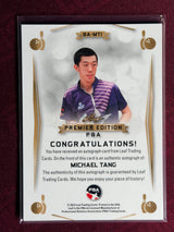 2023 Leaf PBA Trading Card Michael Tang Gold Auto 2/5