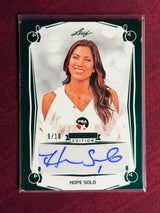 2023 Leaf PBA Trading Card Hope Solo Emerald 9/10 SP