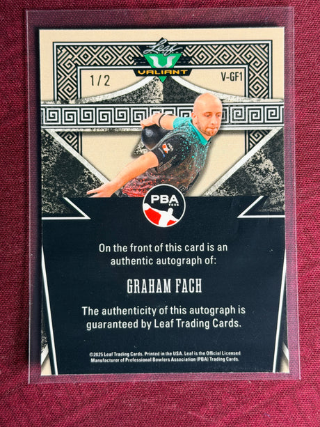 2025 Leaf Eclectic PBA Graham Fach Valiant Auto /2
