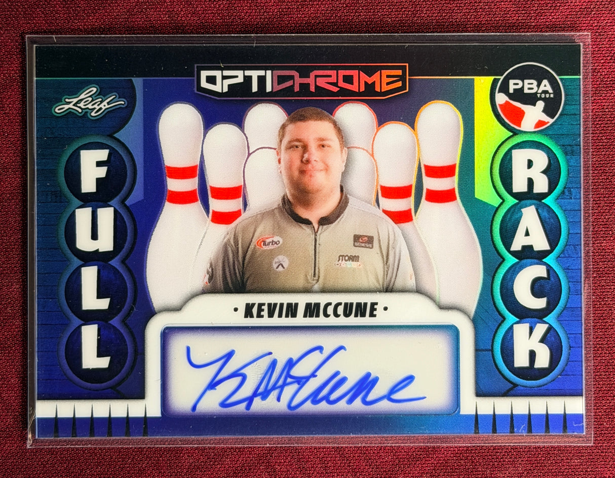 2025 Leaf Eclectic PBA Kevin McCune Full Rack Blue Optichrome Auto /8