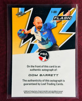 2025 Leaf Eclectic PBA Dom Barrett Flash White Auto /10