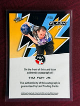 2025 Leaf Eclectic PBA Tim Foy Jr. Flash Blue Auto /8