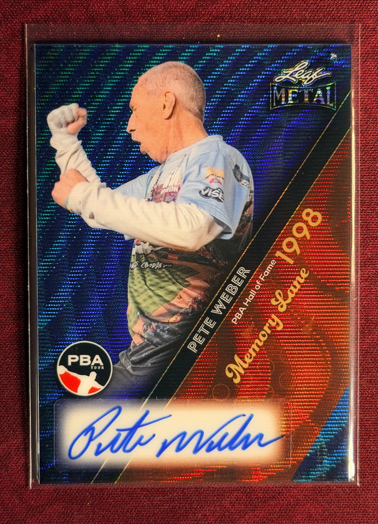 2024 Leaf Metal PBA Pete Weber Memory Lane PBA HOF 8/25