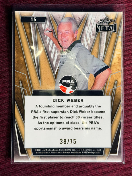 2024 Leaf Metal PBA Dick Weber 38/75
