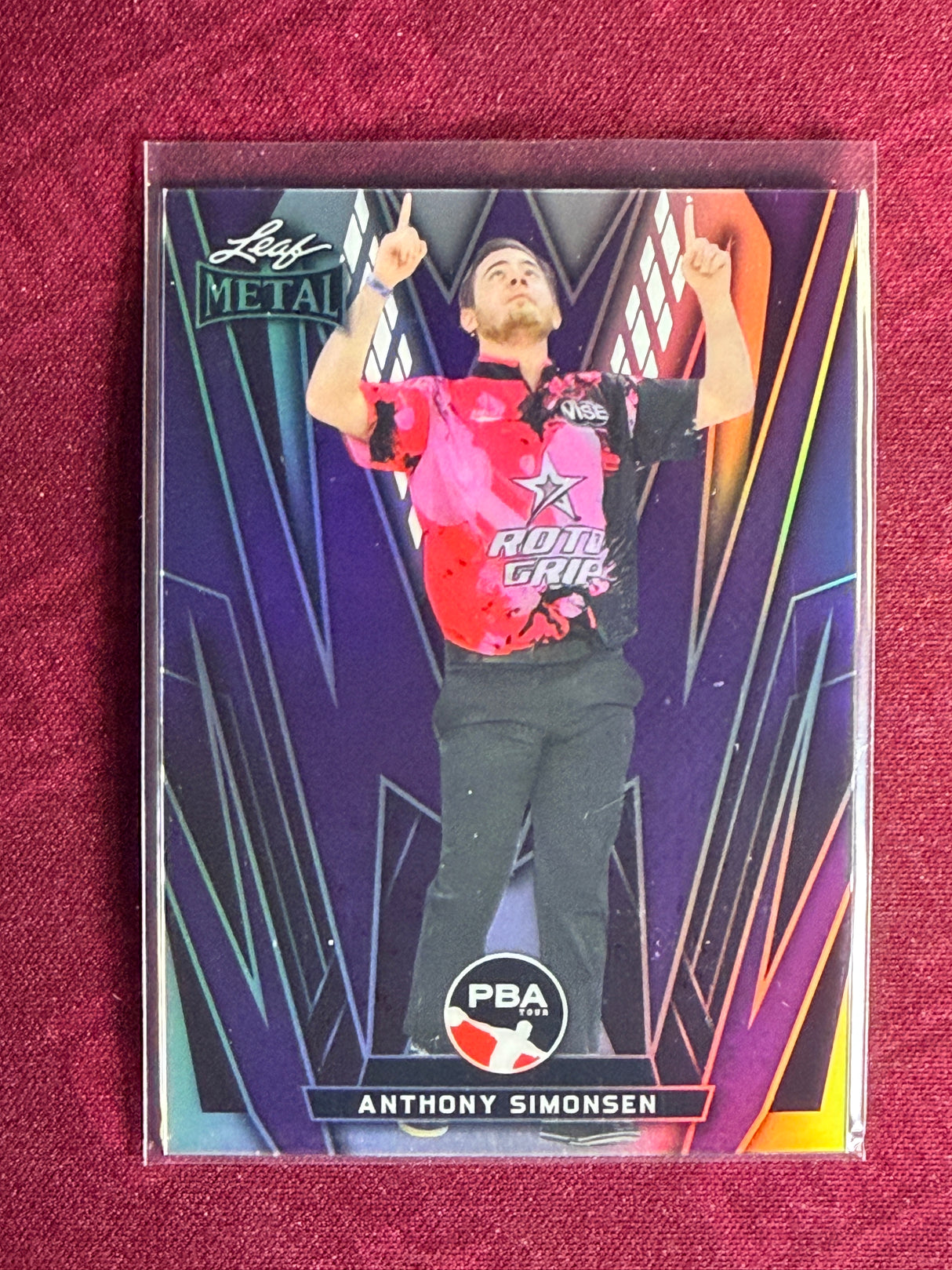 2024 Leaf Metal PBA Anthony Simonsen Purple 17/20