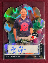 2025 Leaf Eclectic PBA AJ Chapman X-Centric Dye Cut Auto 7/10