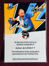 2025 Leaf Eclectic PBA Dominic Barrett Flash Blue Sparkle Auto 8/8