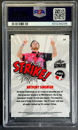 2024 Leaf Metal PBA Anthony Simonsen Strike Lava Case Hit SSP PSA 8 - POP 2