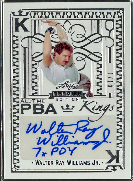 2023 Leaf PBA Trading Card Walter Ray Williams Jr. PBA All-Time-Kings 1/10 SSP RARE bowling