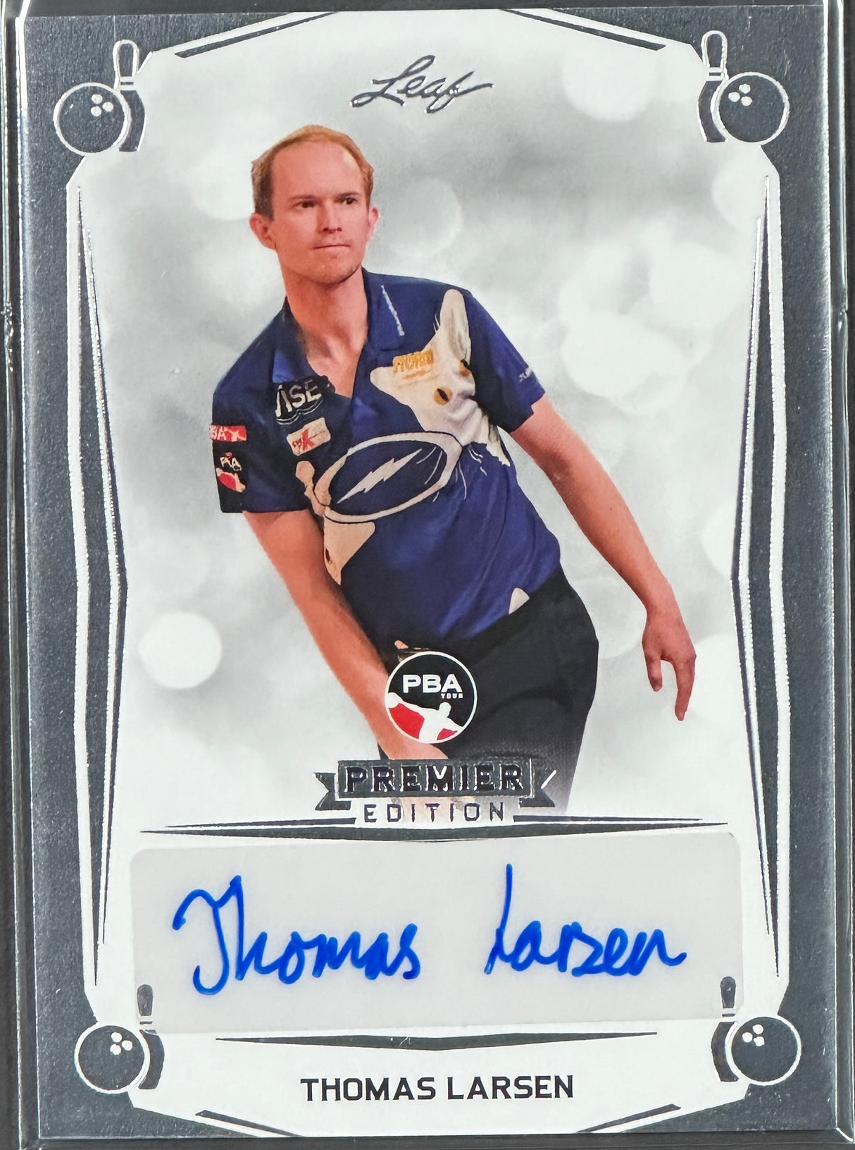 2023 Leaf PBA Trading Card Thomas Larsen Auto