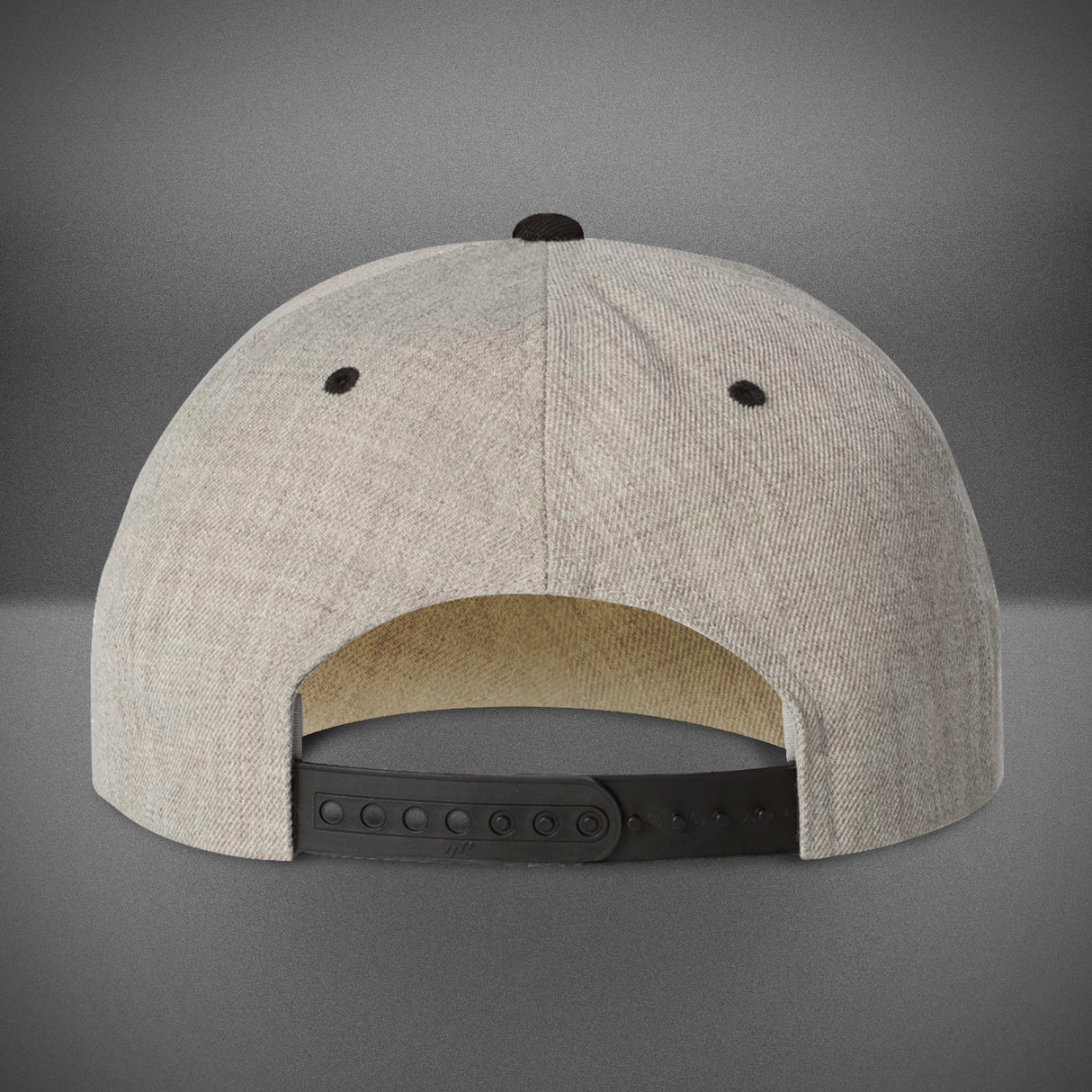Inside Bowling Flat Bill Snapback Cap Heather/Black