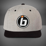 Inside Bowling Flat Bill Snapback Cap Heather/Black