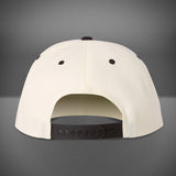 Inside Bowling Flat Bill Snapback Cap Natural/Black
