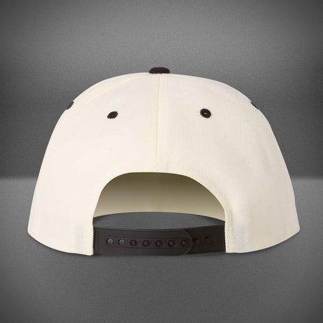 Inside Bowling Flat Bill Snapback Cap Natural/Black
